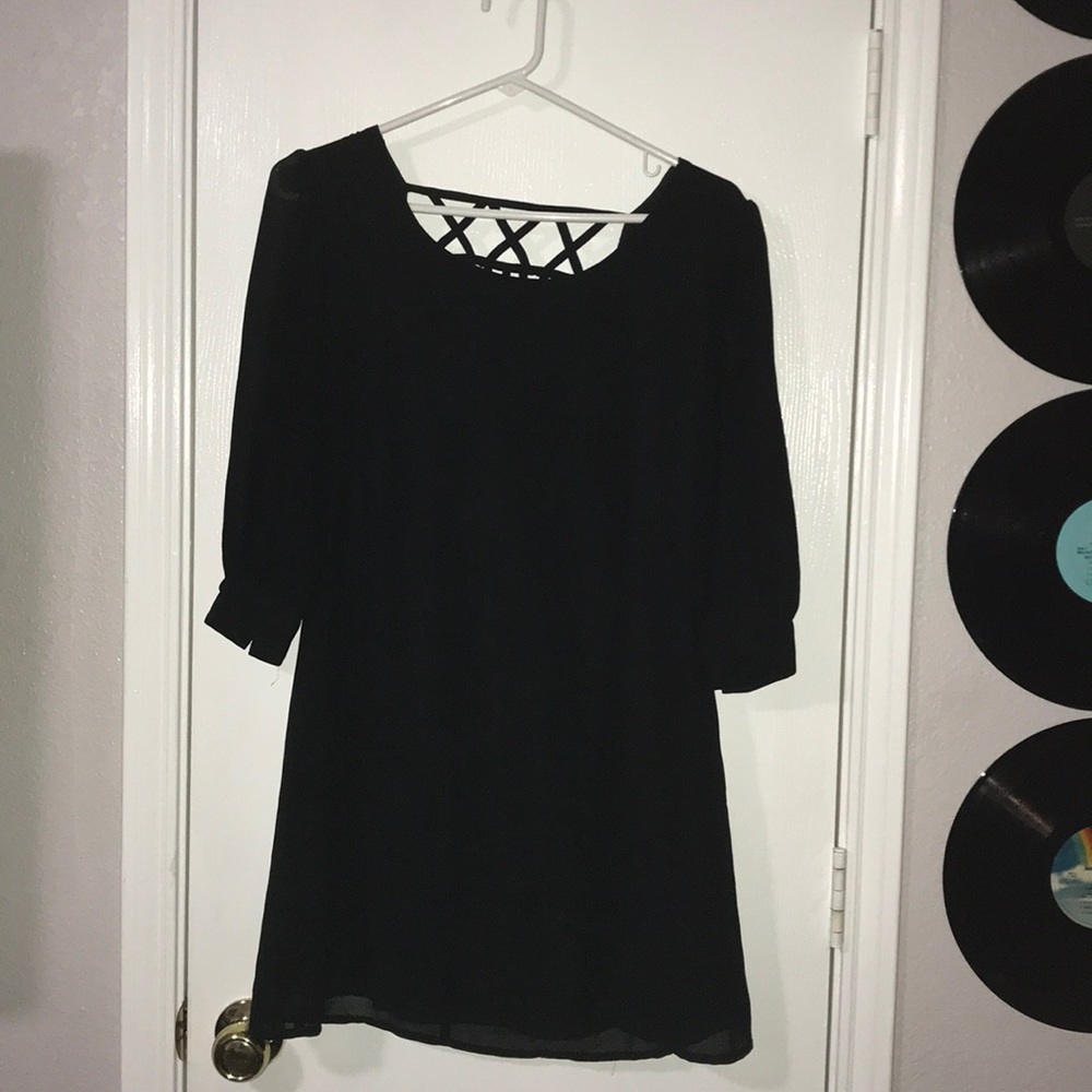 A black dress